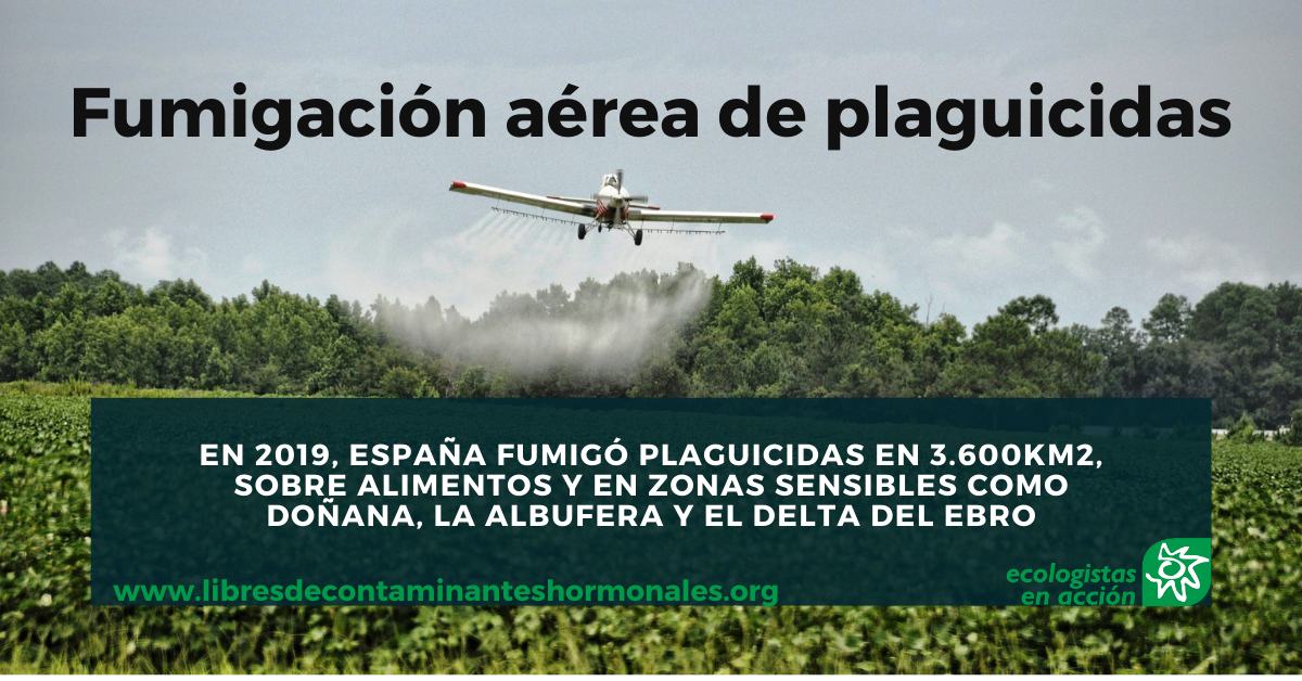 fumigación aérea de plaguicidas