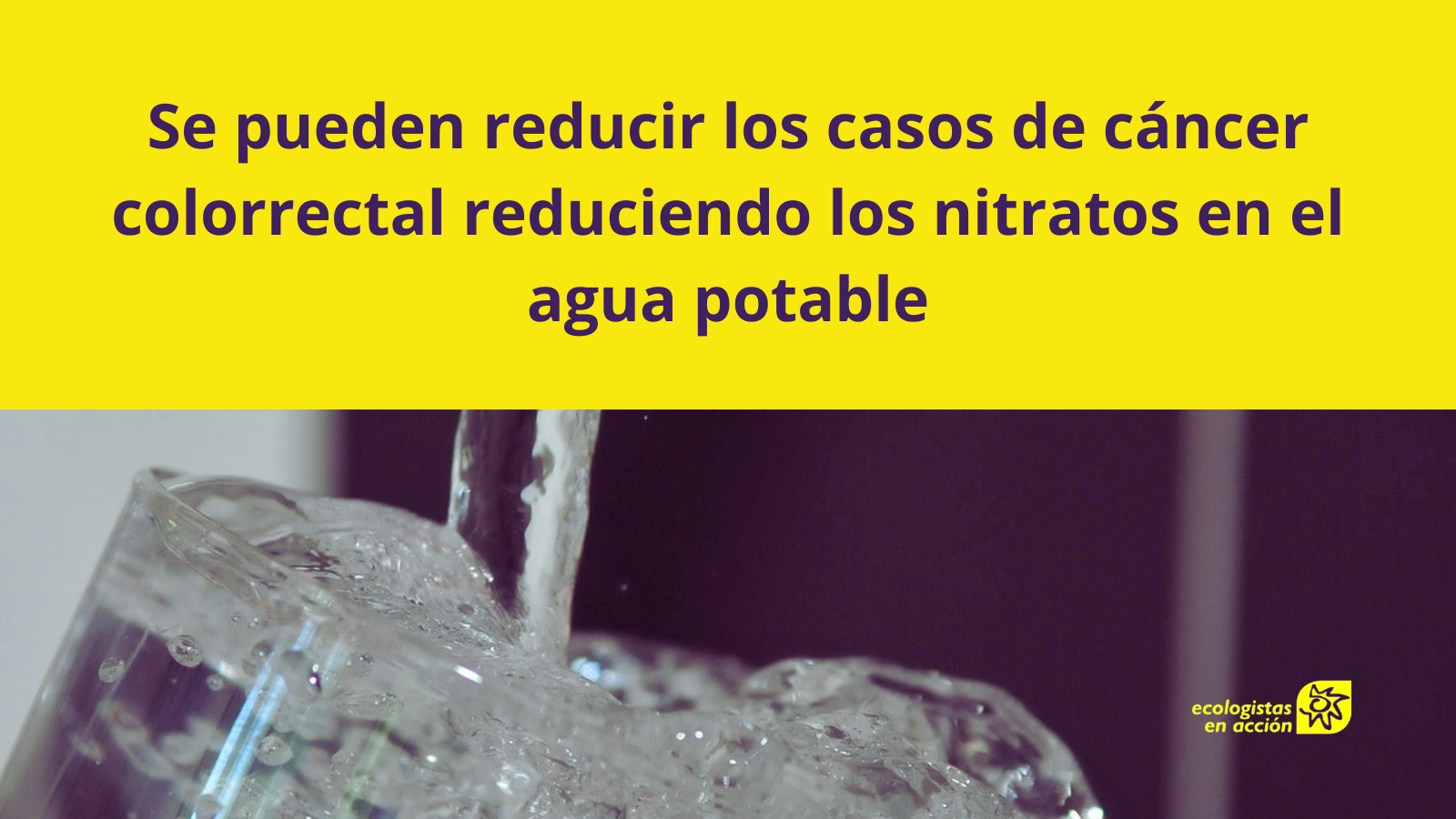 nitratos en agua potable