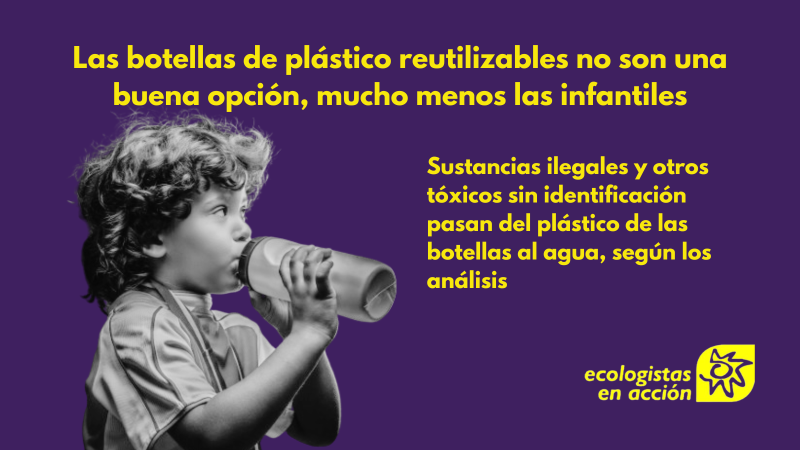 Botellas de plástico reutilizables