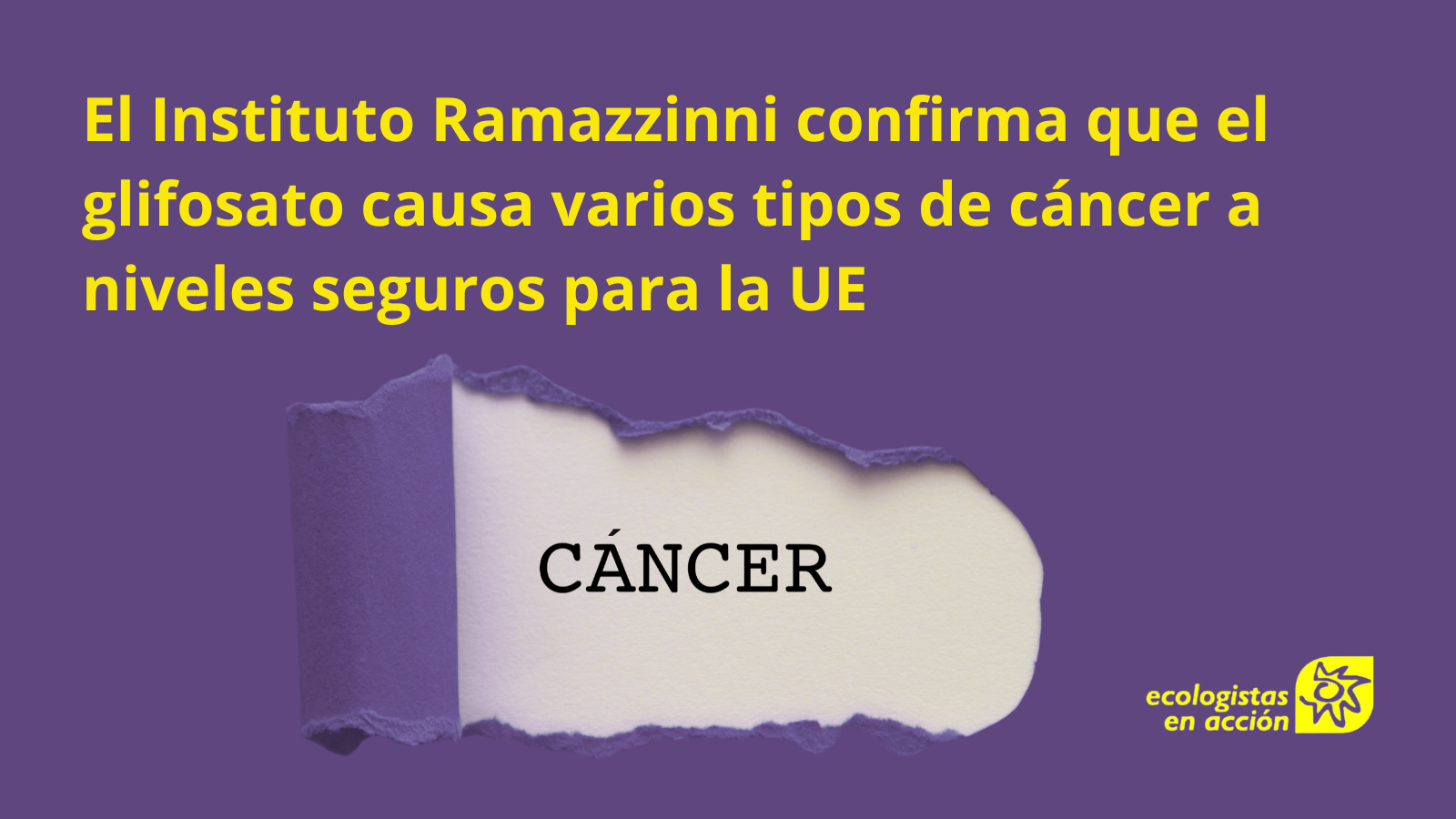 glifosato causa cáncer